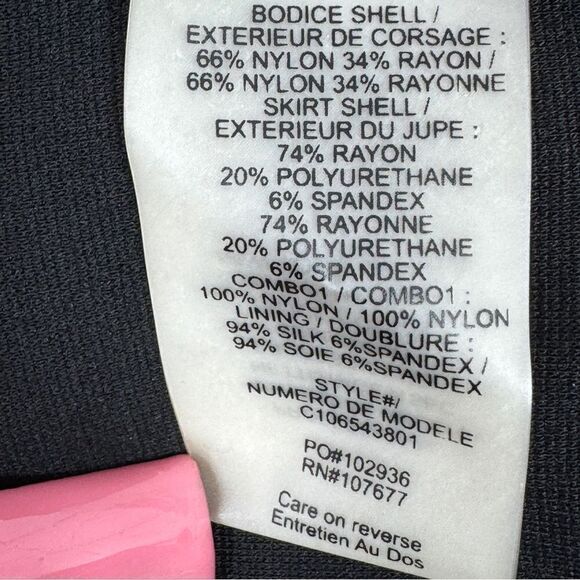 Alice + Olivia Odette Lace Top Halter Mini Sheath Dress Black Size 2 Coquette - Picture 11 of 13